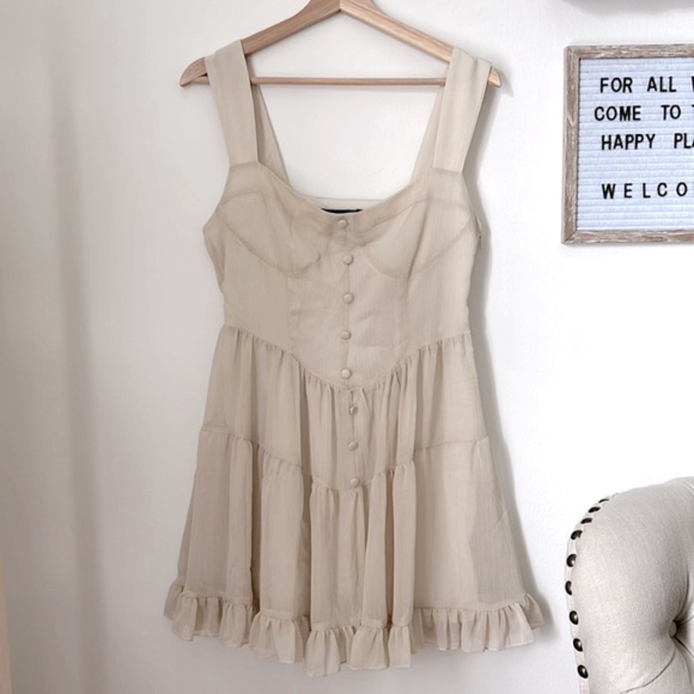 Ivory Ruffle Dress